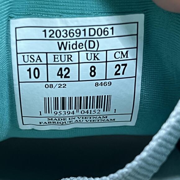 Brooks Glycerin 20 Running Shoes Women Size 10 D Wide White Teal Comfort Sneaker - Picture 9 of 9